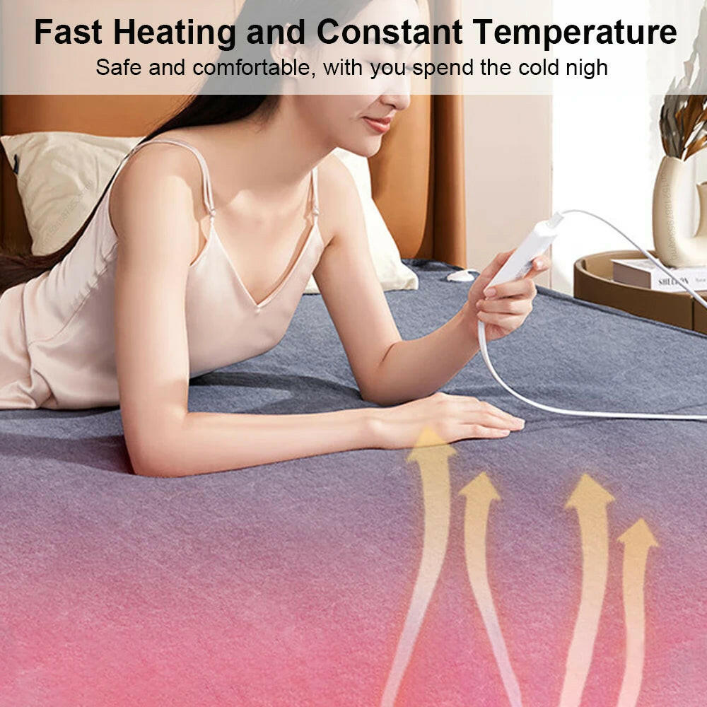 Electric Blanket 220V Thicker Automatic Thermostat Electric Heating Blanket Body Warmer Thermal Mattress for Room Blanket Heated