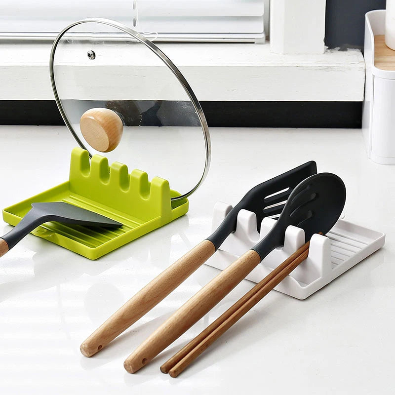 Non-Slip Kitchen Utensil Holder – Spoon, Fork, and Spatula Rest Organizer for Easy Cooking